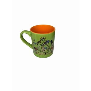 Nickelodeon Retro 90s Characters Coffee Mug Cup Green Orange Ceramic 14 oz 2021
